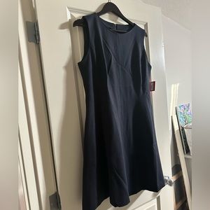 SPANX Sleeveless A-Line Dress in Navy Blue